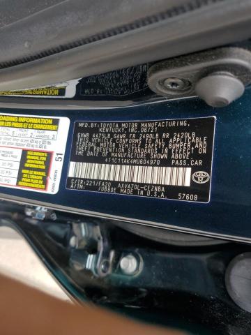 2021 TOYOTA CAMRY LE 4T1C11AK4MU604970