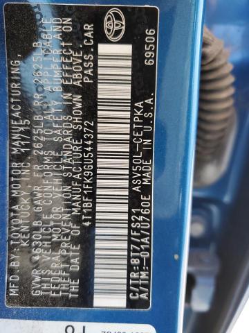 2016 TOYOTA CAMRY LE 4T1BF1FK9GU544372