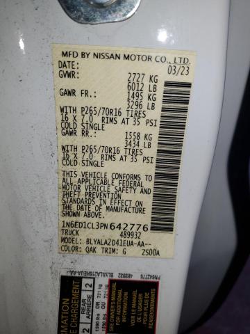 2023 NISSAN FRONTIER S 1N6ED1CL3PN642776