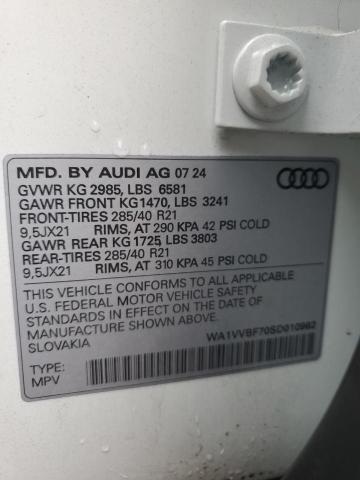 2025 AUDI Q7 PRESTIG WA1VVBF70SD010962
