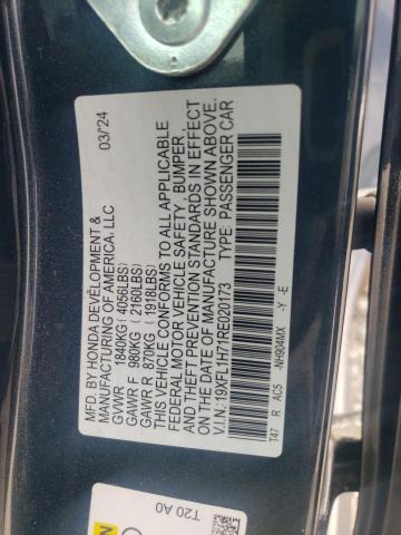 2024 HONDA CIVIC EXL 19XFL1H71RE020173