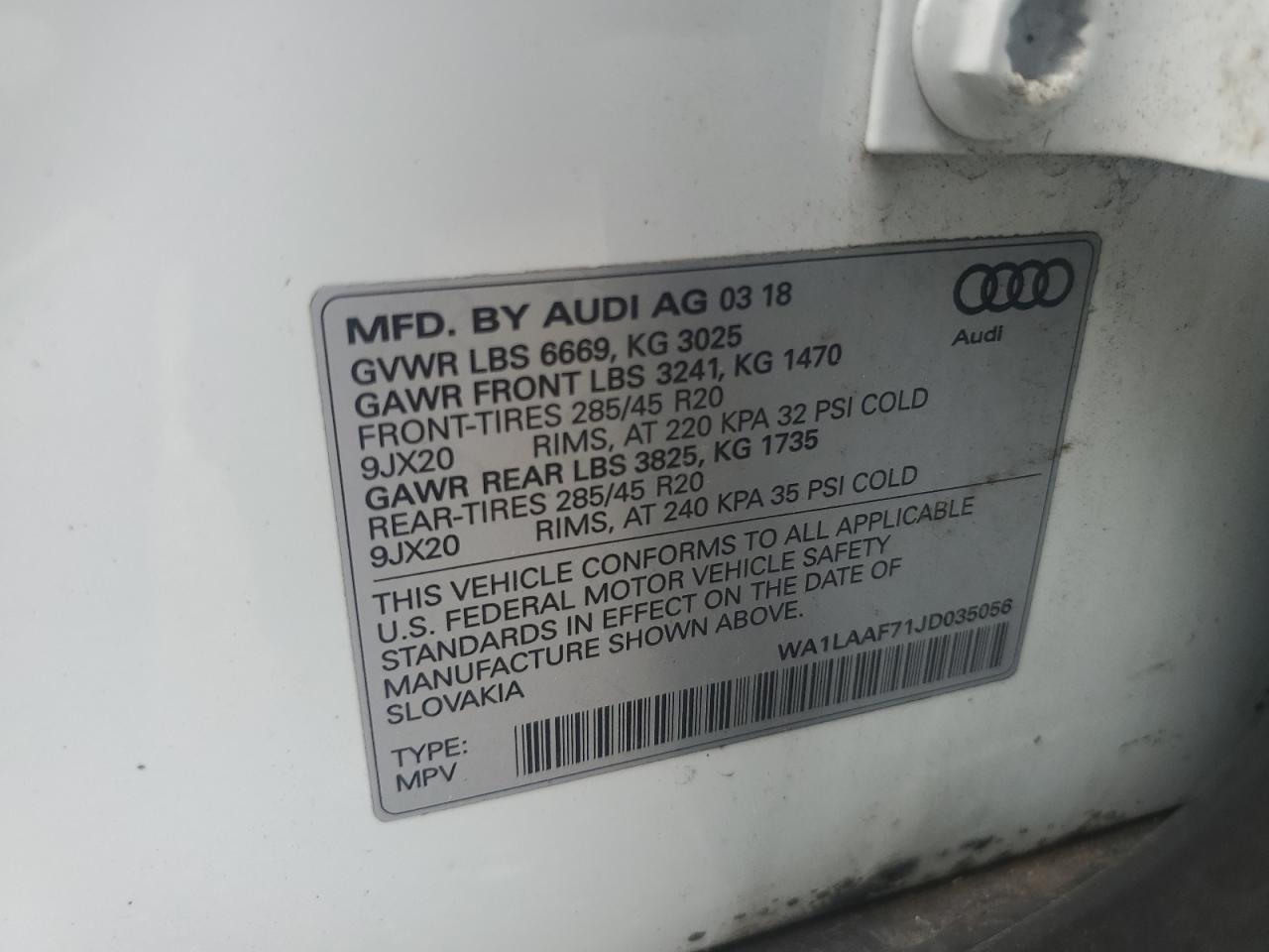 AUDI Q7 PREMIUM PLUS