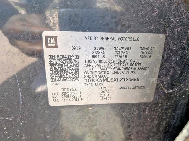 2020 GMC ACADIA SLT 1GKKNMLSXLZ120665