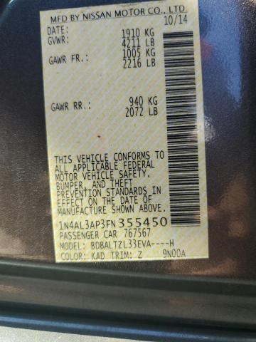 2015 NISSAN ALTIMA 1N4AL3AP3FN355450