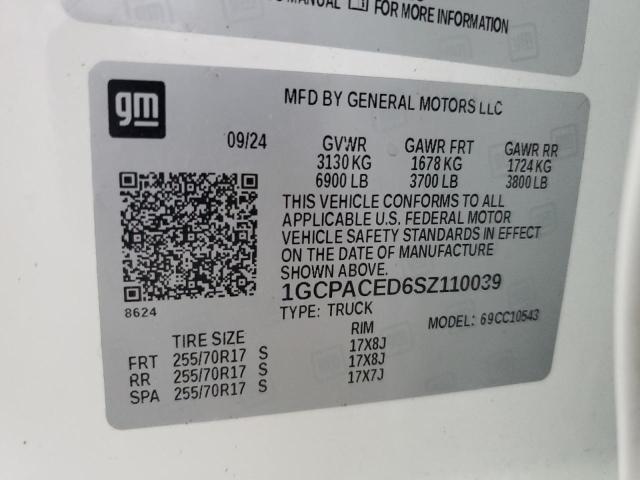 2025 CHEVROLET 1500 1GCPACED6SZ110039