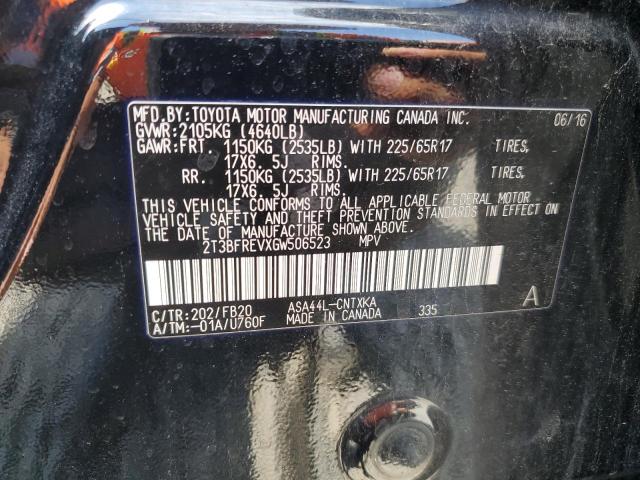 2016 TOYOTA RAV4 LE 2T3BFREVXGW506523