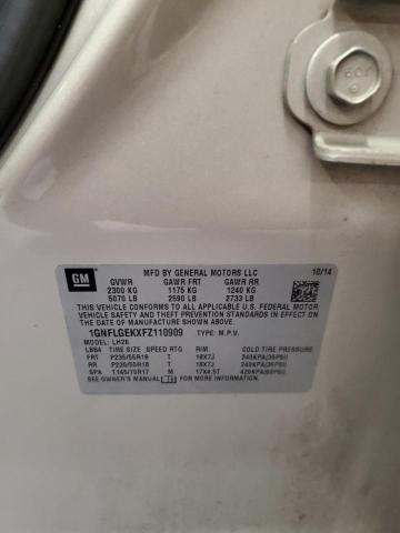 2015 CHEVROLET EQUINOX LT 1GNFLGEKXFZ110909