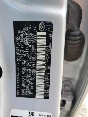 2016 TOYOTA COROLLA L 2T1BURHEXGC653274