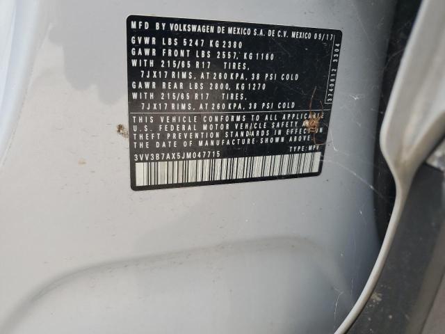 2018 VOLKSWAGEN TIGUAN SE 3VV3B7AX5JM047715