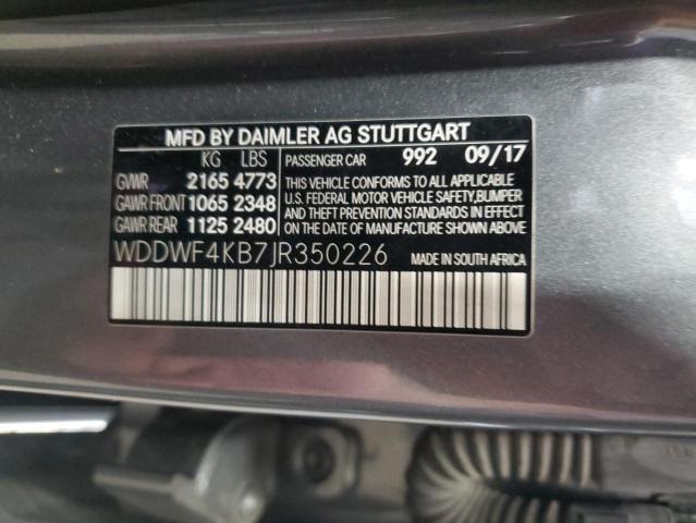 2018 MERCEDES-BENZ C 300 4MAT WDDWF4KB7JR350226