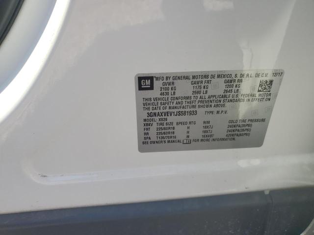 2018 CHEVROLET EQUINOX PREMIER 3GNAXVEV1JS581933
