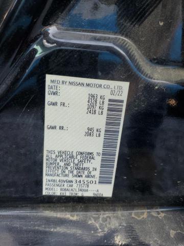 2022 NISSAN ALTIMA SV - 1N4BL4DV6NN345501