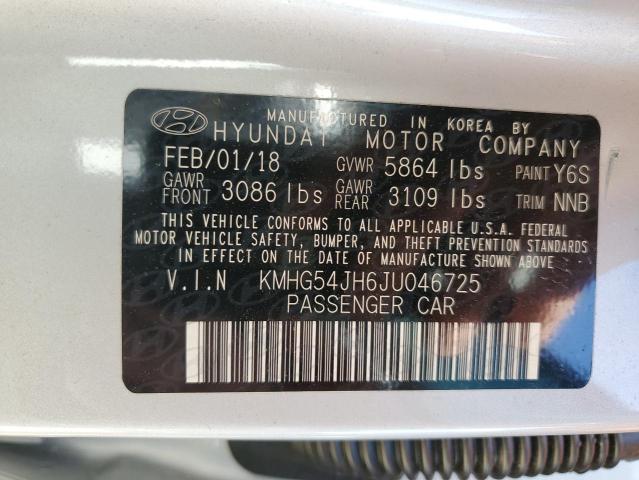 2018 GENESIS G90 ULTIMA KMHG54JH6JU046725