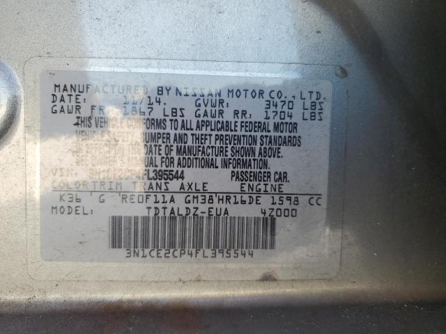 2015 NISSAN VERSA NOTE 3N1CE2CP4FL395544