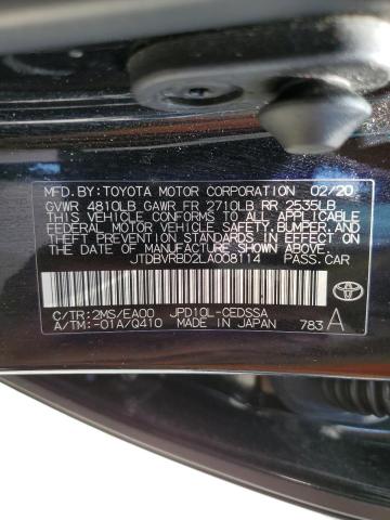 2020 TOYOTA MIRAI JTDBVRBD2LA008114