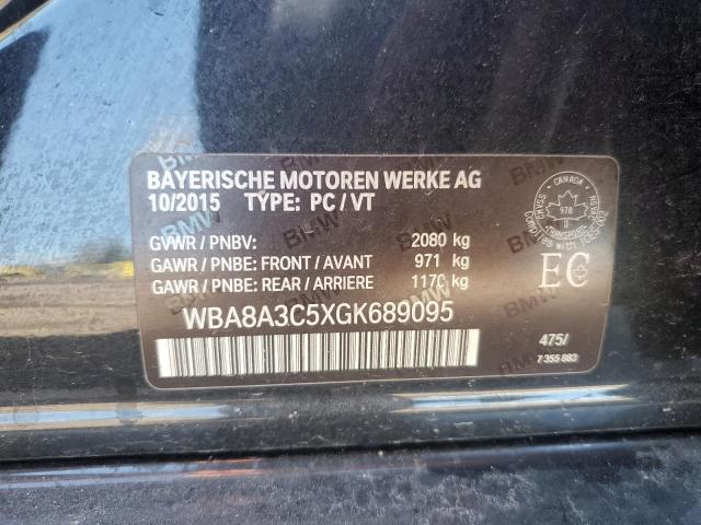 2016 BMW 320 XI WBA8A3C5XGK689095