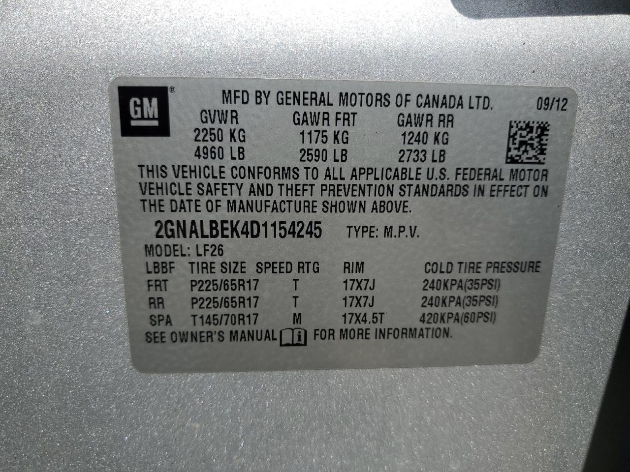CHEVROLET EQUINOX LS