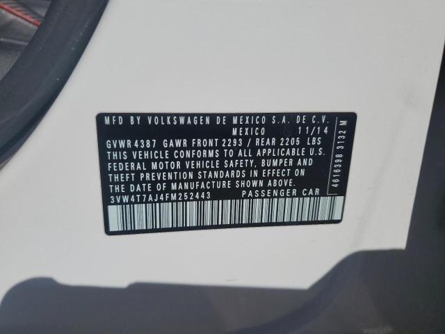 2015 VOLKSWAGEN JETTA GLI 3VW4T7AJ4FM252443