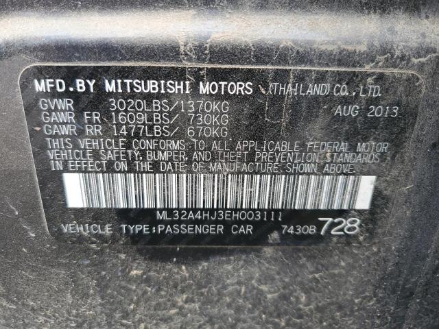 2015 MITSUBISHI MIRAGE #3309259627
