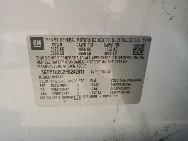 2015 GMC SIERRA C15 - 3GTP1UEC3FG242811