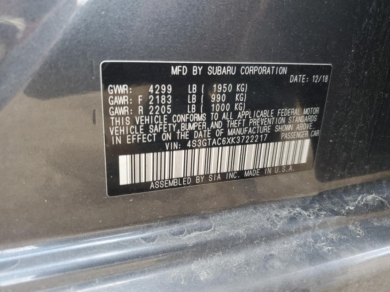 SUBARU IMPREZA PREMIUM