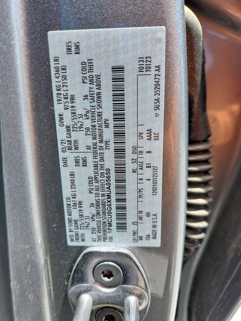 2021 FORD ESCAPE SE #3277195958