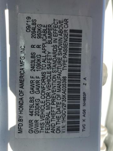 2019 HONDA ACCORD SPO 1HGCV2F35KA035398