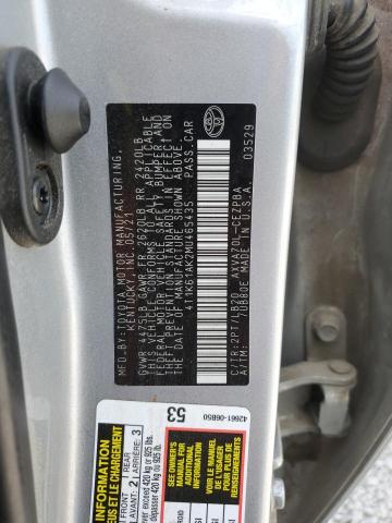 2021 TOYOTA CAMRY XSE - 4T1K61AK2MU465435
