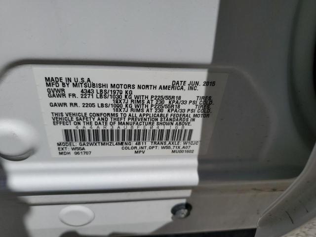 2015 MITSUBISHI OUTLANDER 4A4AR3AU8FE041168