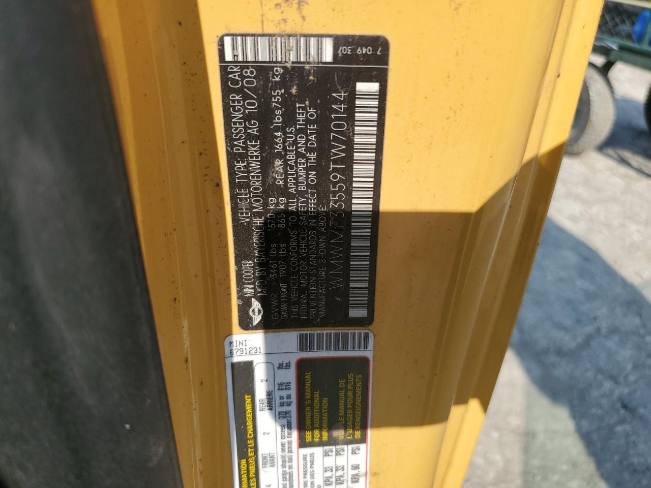 Lot #3302827922 2009 MINI COOPER