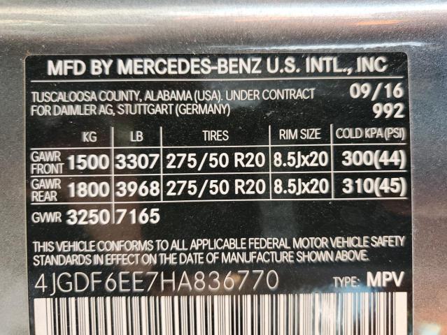 2017 MERCEDES-BENZ GLS 450 4M 4JGDF6EE7HA836770