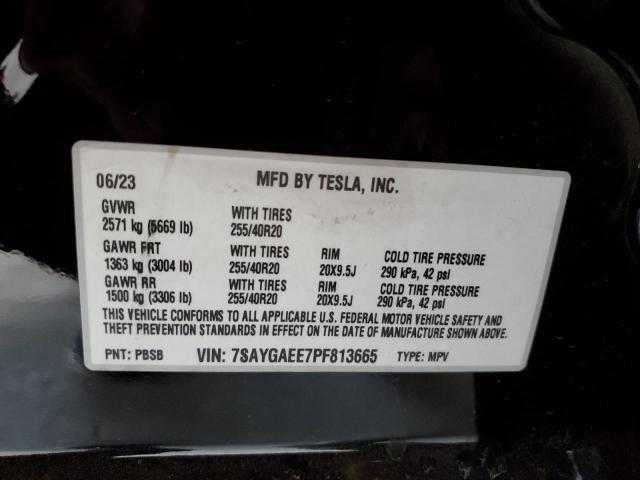 2023 TESLA MODEL Y 7SAYGAEE7PF813665