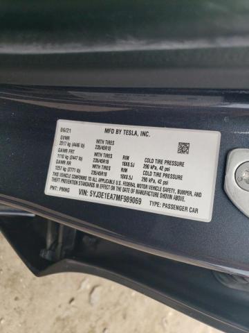2021 TESLA MODEL 3 5YJ3E1EA7MF989069
