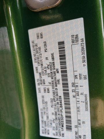 2023 FORD BRONCO BASE 1FMEE5DP1PLB84039