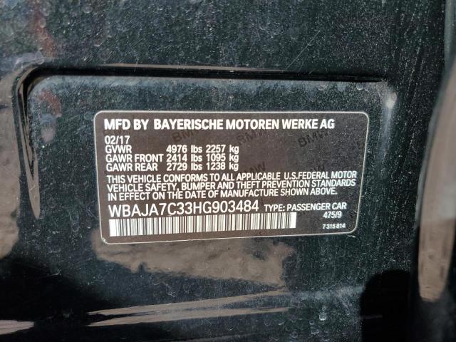 2017 BMW 530 XI WBAJA7C33HG903484