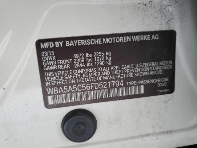 2015 BMW 528 I WBA5A5C56FD521794