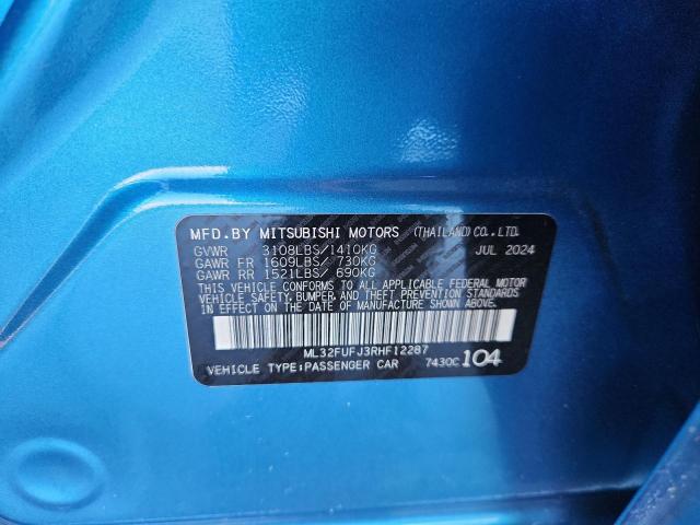 2024 MITSUBISHI MIRAGE G4 ML32FUFJ3RHF12287