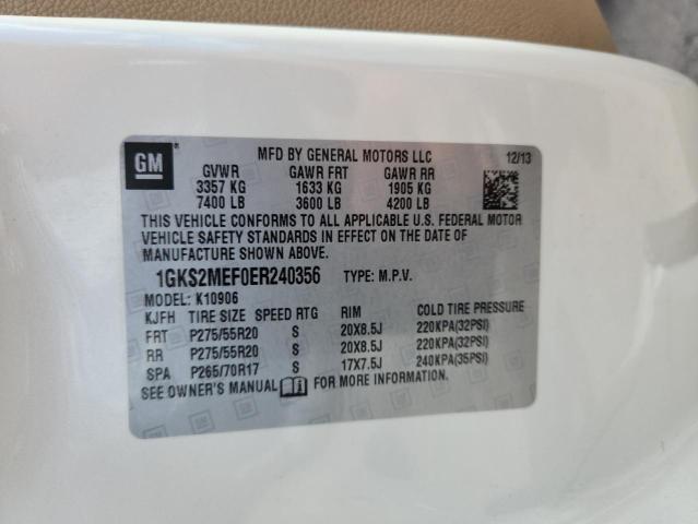 2014 GMC YUKON XL DENALI - 1GKS2MEF0ER240356