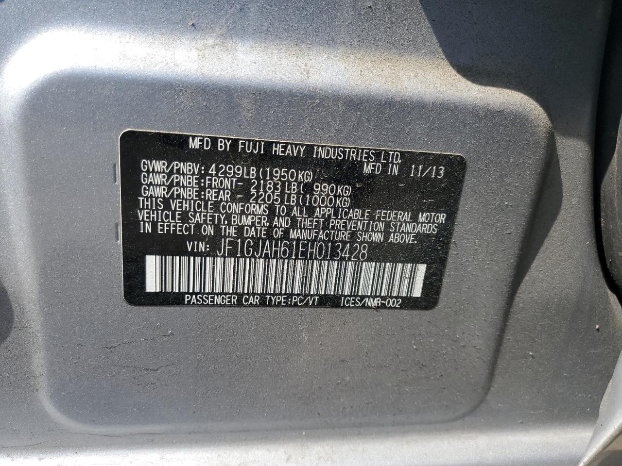 SUBARU IMPREZA LIMITED