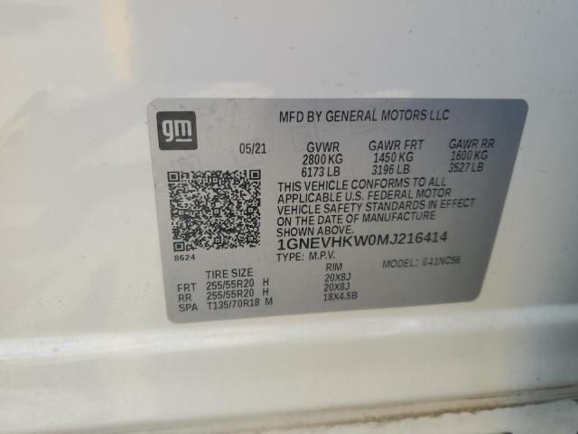 2021 CHEVROLET TRAVERSE L 1GNEVHKW0MJ216414
