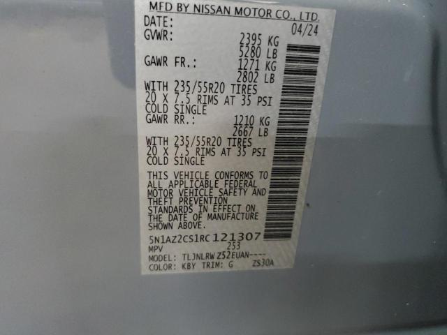 2024 NISSAN MURANO SL 5N1AZ2CS1RC121307