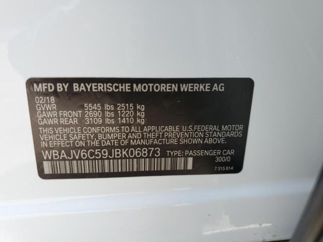 2018 BMW 640 XIGT WBAJV6C59JBK06873