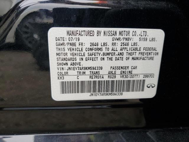 2019 INFINITI Q50 LUXE - JN1EV7AR9KM594339