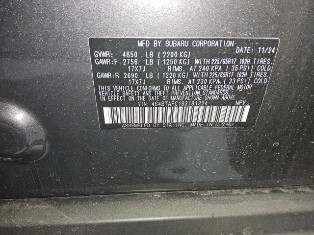 2025 SUBARU OUTBACK PR 4S4BTAFC1S3181324