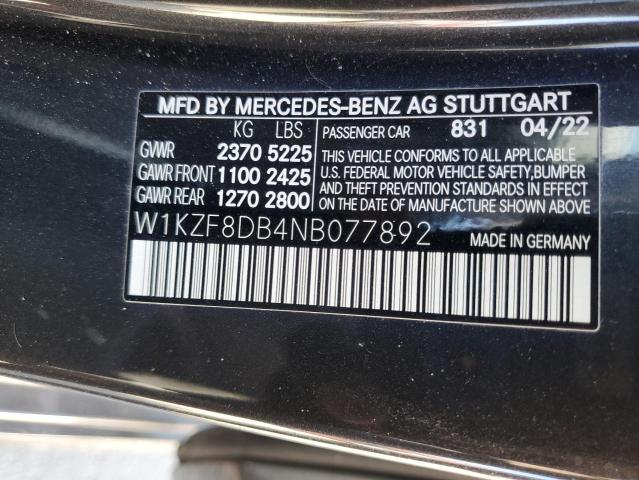 2022 MERCEDES-BENZ E 350 - W1KZF8DB4NB077892