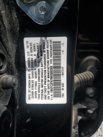 2021 HONDA CIVIC LX 19XFC2F67ME000289