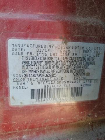 2015 NISSAN SENTRA S 3N1AB7AP0FL637925