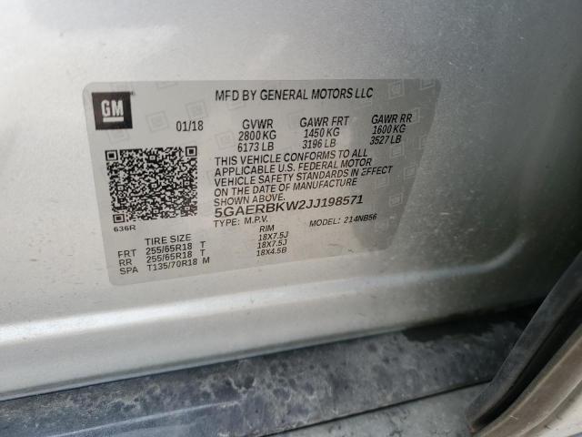 2018 BUICK ENCLAVE ES 5GAERBKW2JJ198571