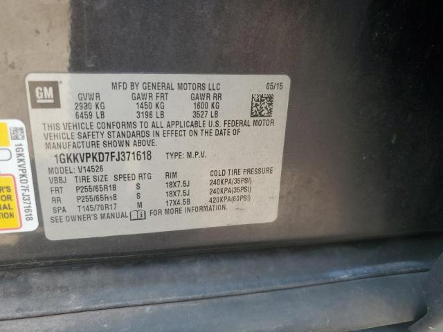 2015 GMC ACADIA SLE 1GKKVPKD7FJ371618
