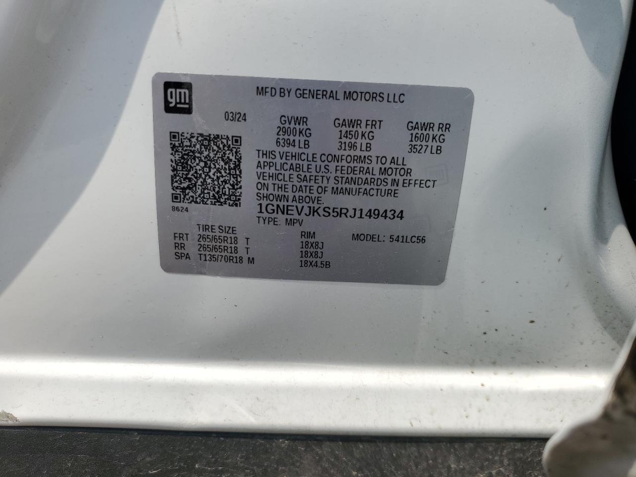 CHEVROLET TRAVERSE LT Z71